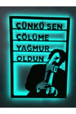 Müslüm Gürses 16 Renkli Rgb Kumandalı Led Işıklı Tablo - Görsel 3