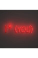 I * You Neon Tabela Neon Yazı Dekoratif Aydınlatma Ve Gece Lambası - Görsel 4