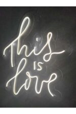 This Is Love Neon Tabela Neon Duvar Dekorasyonu Dekoratif Aydınlatma - Görsel 4