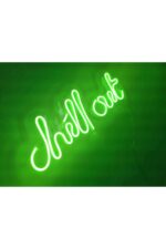 Chill Out Neon Tabela Yazı Neon Led Dekoratif Duvar Aydınlatması Neon Duvar Dekorasyonu - Görsel 4