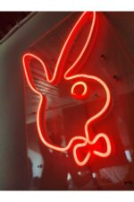Playboy Tavşan Neon Şekiller Işaret Neon Led Dekoratif Duvar Aydınlatması Neon Duvar Yazısı - Görsel 4
