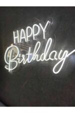 Happy Birthday -doğum Günü Parti Kutlama Neon Tabela Neon Yazı Dekoratif Aydınlatma - Görsel 4