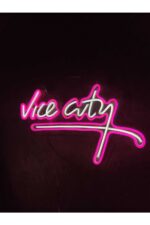 Gta Vice City Neon Tabela Neon Yazı Dekoratif Aydınlatma - Görsel 4