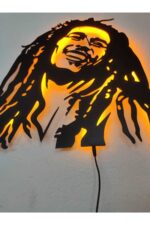 Bob Marley Led Işıklı Ahşap Dekoratif Tablo - Görsel 4