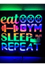 Fitness Gym Işıklı Tablo - Görsel 4