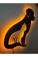 Köpek& Kedi Led Işıklı Tablo - Görsel 5