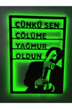 Müslüm Gürses 16 Renkli Rgb Kumandalı Led Işıklı Tablo - Görsel 5