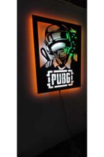 Pubg Gamer Led Işıklı Ahşap Dekoratif Duvar Tablosu - Görsel 6