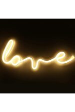 Neon Led Aydınlatma Love Gece Lambası Parti Süsü Işıklı Duvar Dekor - Görsel 5