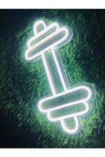 Dumbell Dekoratif Neon Led / Neon Tasarım Gece Aydınlatması - Görsel 5