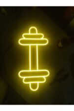 Dumbell Dekoratif Neon Led / Neon Tasarım Gece Aydınlatması - Görsel 6