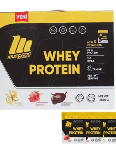 Mustang Nutrition Whey Protein 72 Saşe 2880 Gr