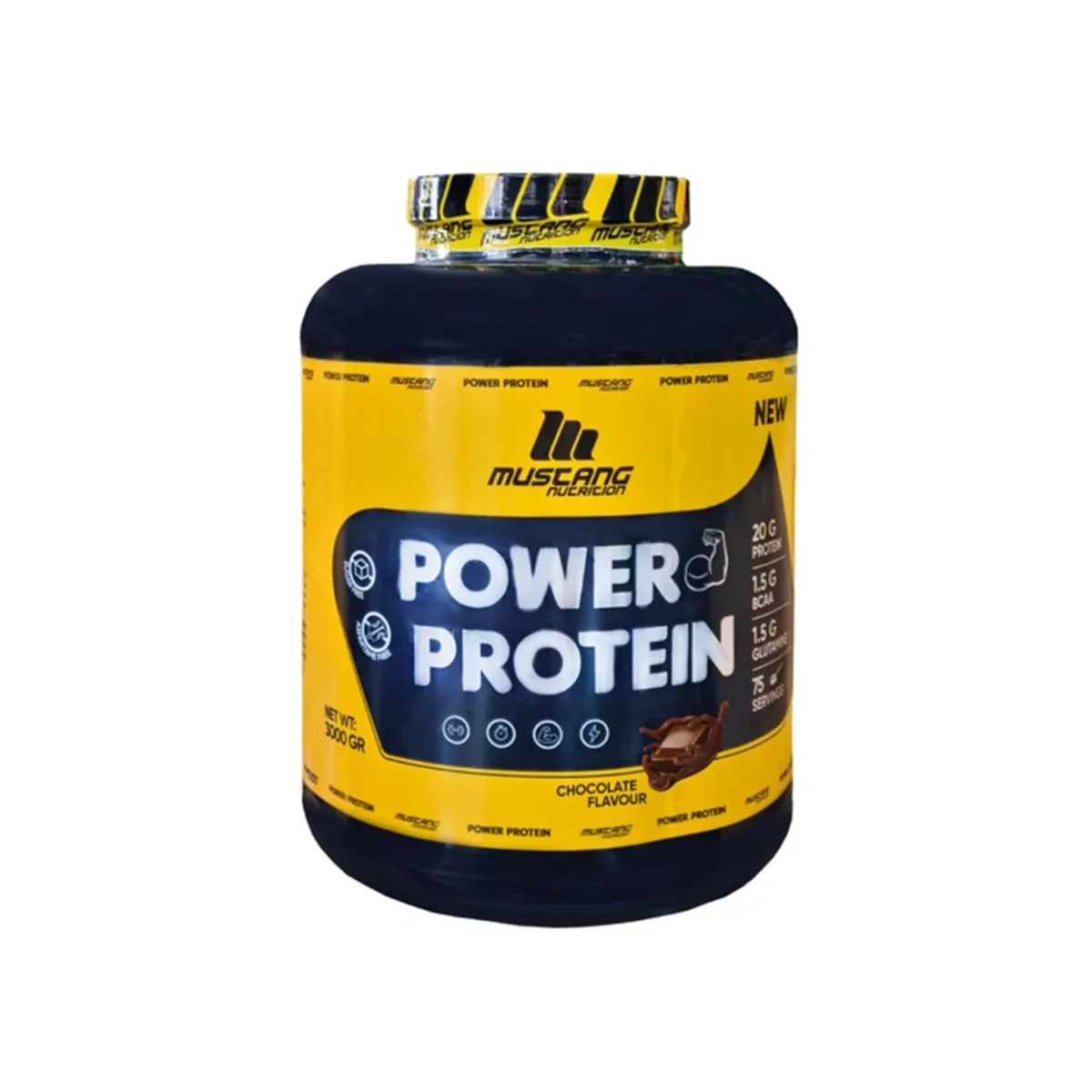 Mustang Nutrition Power Protein 3000 Gr Çikolata - Görsel 1
