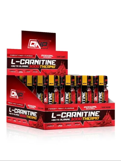QNP NUTRITION L CARNITINE THERMO BULLET 3000 MG 60ml x 20 ADET KIRMIZI MEYVELER + BETA ALANİNE