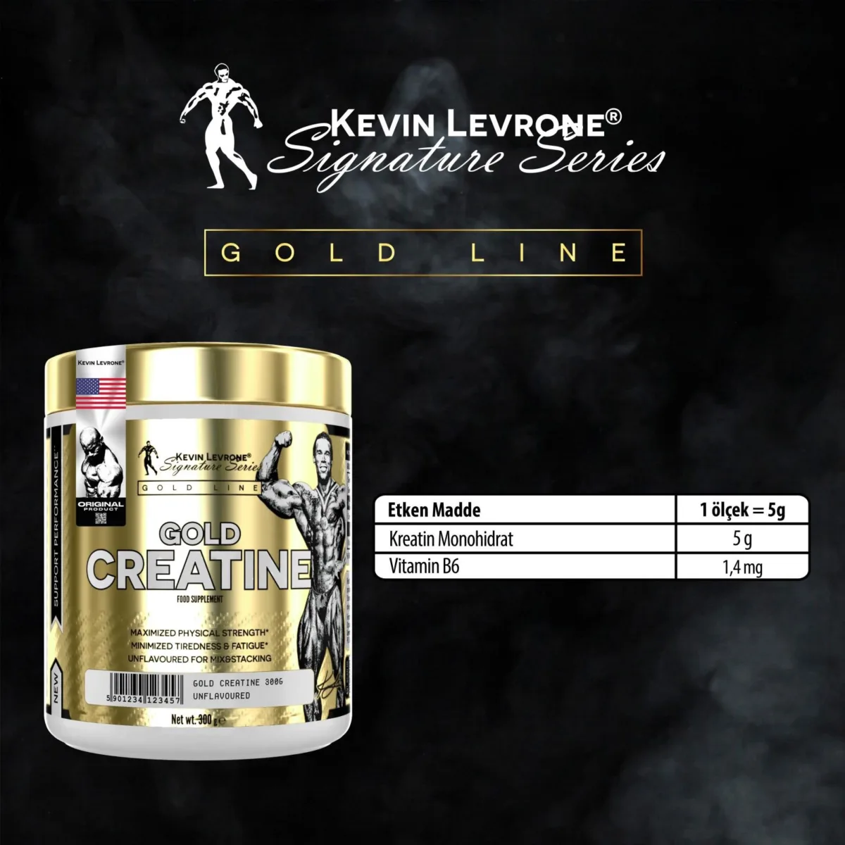 Kevin Levrone Signature Series Gold Creatine 300 Gr - Görsel 2