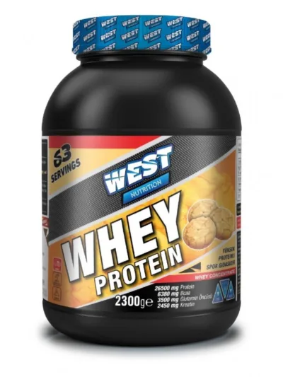 West nutrition Whey Protein Tozu 2300 gr 80 Servis
