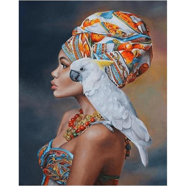 Sayılarla Boyama Seti Afrikalı Güzel 12