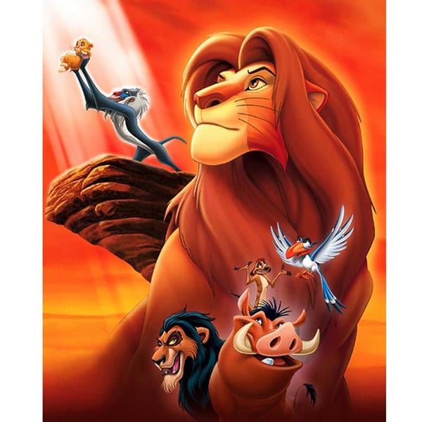 Sayılarla Boyama Seti Aslan Kral Çizgi Flim