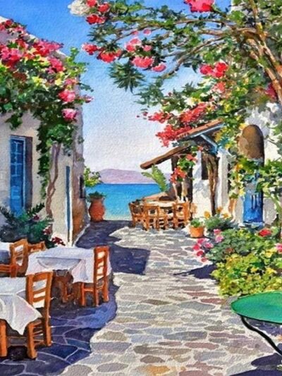 Sayılarla Boyama Seti Bodrum Taş Sokaklar