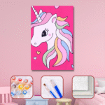 Sayılarla Boyama Seti Çizgi Unicorn