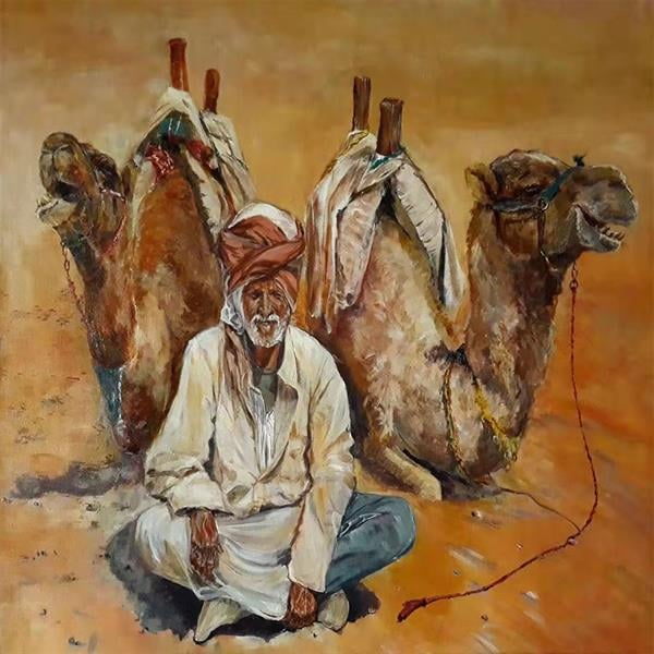 Sayılarla Boyama Seti Çöldeki Develer