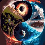 Sayılarla Boyama Seti Doğada Yin Yang