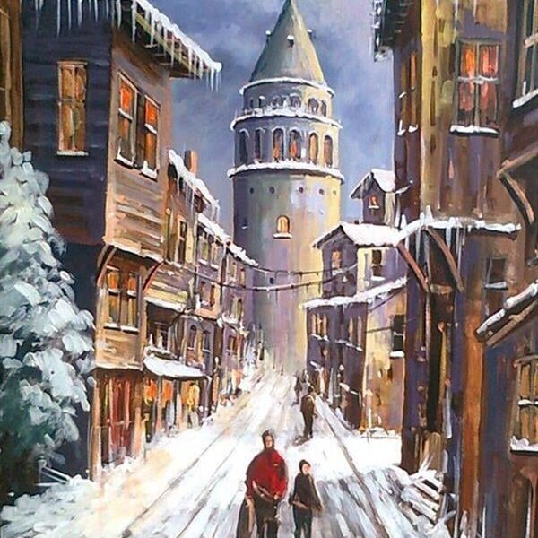 Sayılarla Boyama Seti Eski Galata Evleri