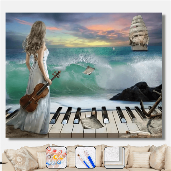 Sayılarla Boyama Seti Fırtınalı Müzik