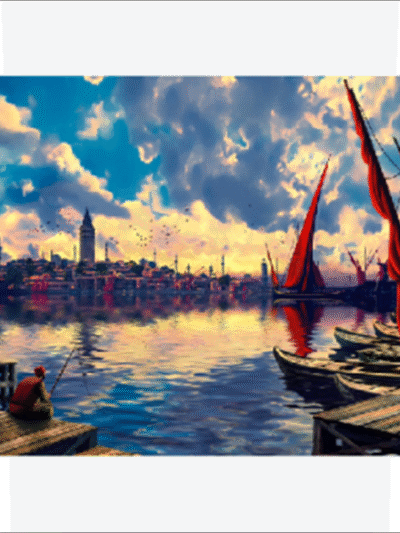Sayılarla Boyama Seti Galata Da Balık Keyfi