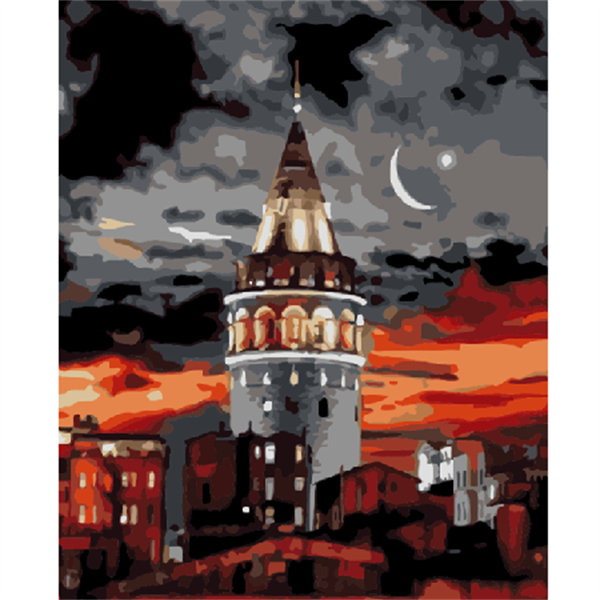 Sayılarla Boyama Seti Galata Kulesi