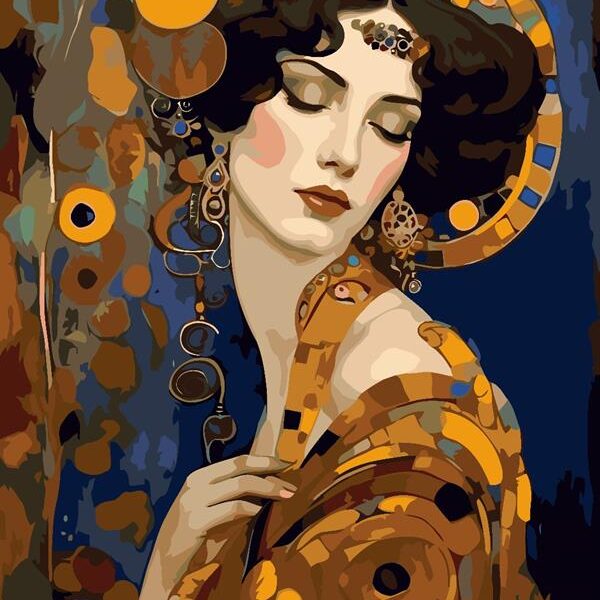 Sayılarla Boyama Seti Gustav Klimt Kadın