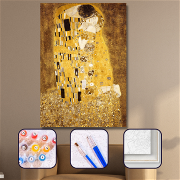 Sayılarla Boyama Seti Gustav Klimt Öpücük