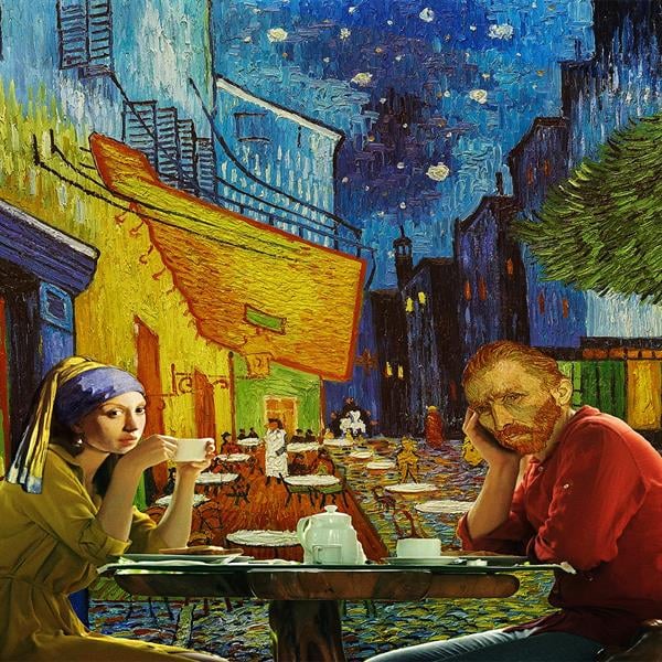 Sayılarla Boyama Seti İnce Küpeli Kız Ve Gogh