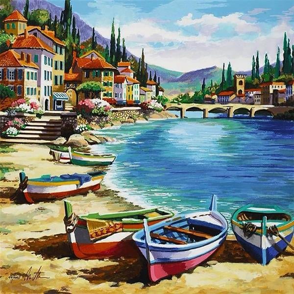 Sayılarla Boyama Seti Köprülü Sahil Köyü