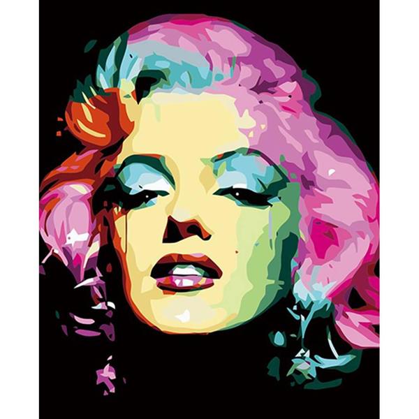 Sayılarla Boyama Seti Marilyn Monroe Renkli