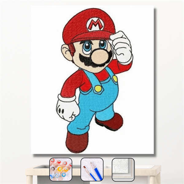 Sayılarla Boyama Seti Mario
