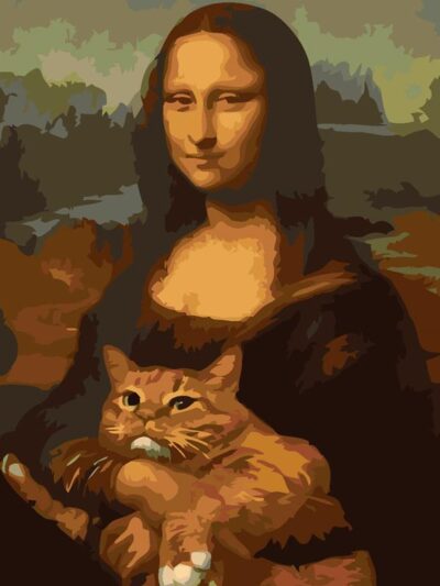Sayılarla Boyama Seti Monalisa Şişman Kedisi
