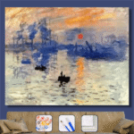 Sayılarla Boyama Seti Monet Gün Doğumu