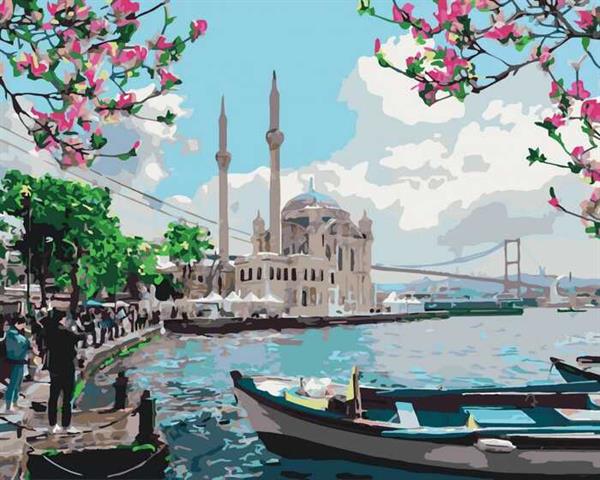 Sayılarla Boyama Seti Ortaköy Camisinde Bahar
