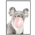 Sayılarla Boyama Seti Pembe Sakız Ve Koala Kasnaklı 40X50 Cm