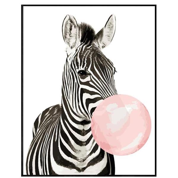 Sayılarla Boyama Seti Pembe Sakız Ve Zebra