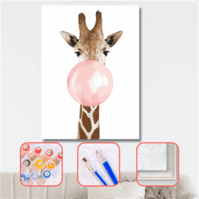 sayilarla boyama seti pembe sakiz zura 8623