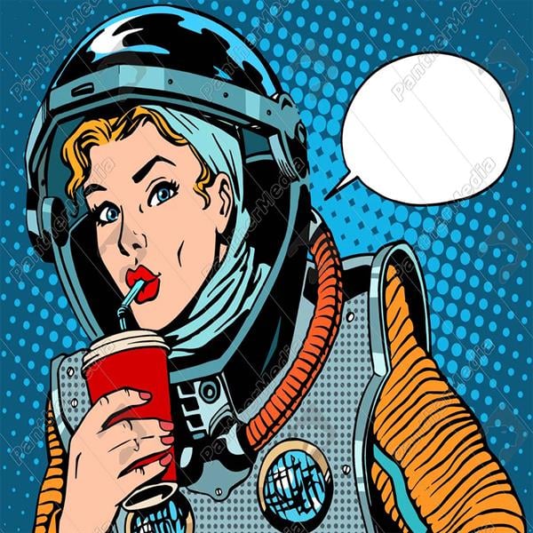 Sayılarla Boyama Seti Pop Art Astronot