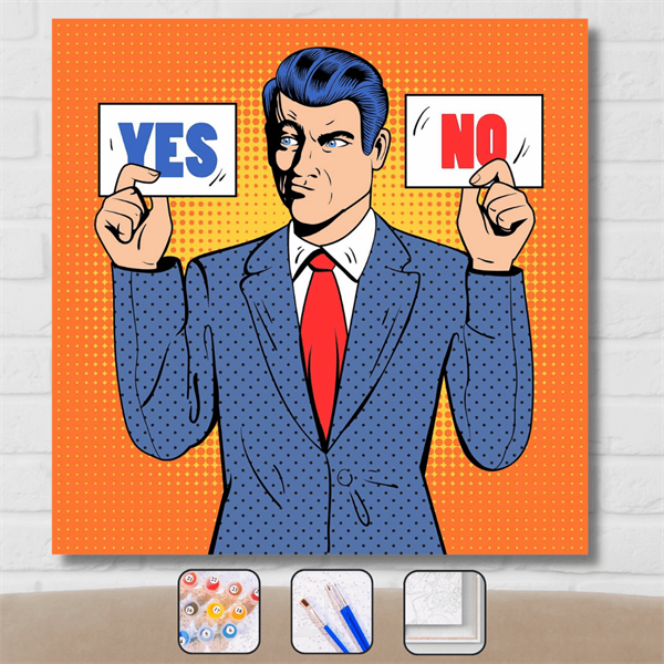 Sayılarla Boyama Seti Pop Art Yes No