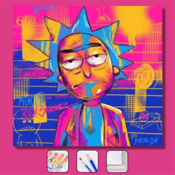Sayılarla Boyama Seti Renkli Rick