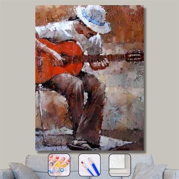 Sayılarla Boyama Seti Şapkalı Gitarist