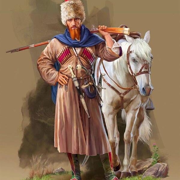 Sayılarla Boyama Seti Silahlı Kazak