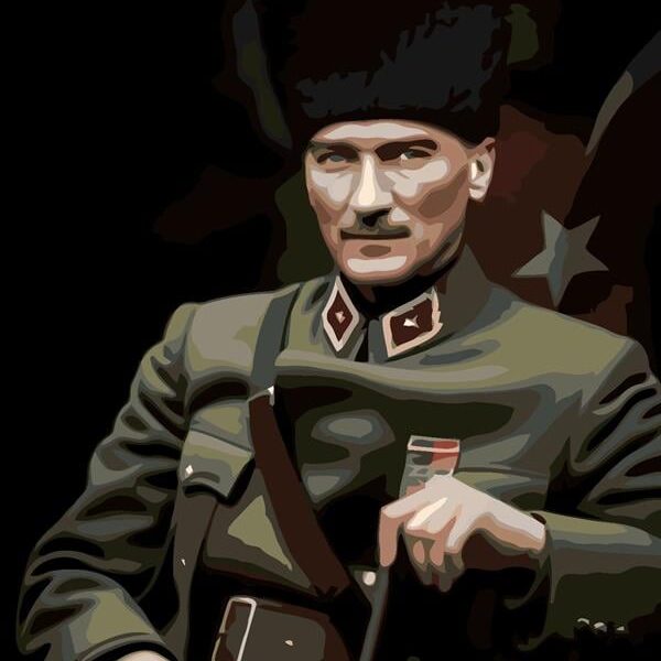 Sayılarla Boyama Seti Üniformalı Atatürk