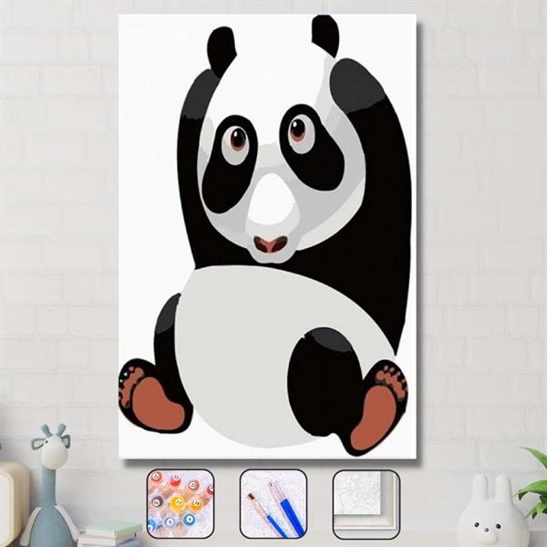 Sayılarla Boyama Seti Uykulu Panda