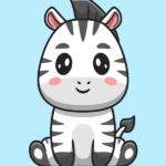 Sayılarla Boyama Seti Yavru Zebra